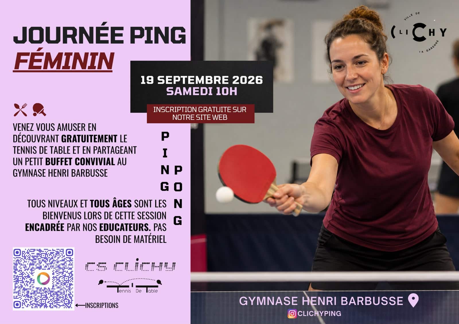 Journée Ping Féminin — 19 septembre